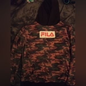 Fila Army Camo Long Sleeve Hoodie